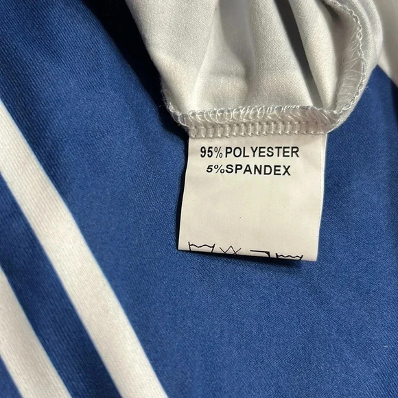 Y2K NWT HOUNT. Halter Dress, women S. Colorblock,striped,coastal,Resortwear - Picture 15 of 15